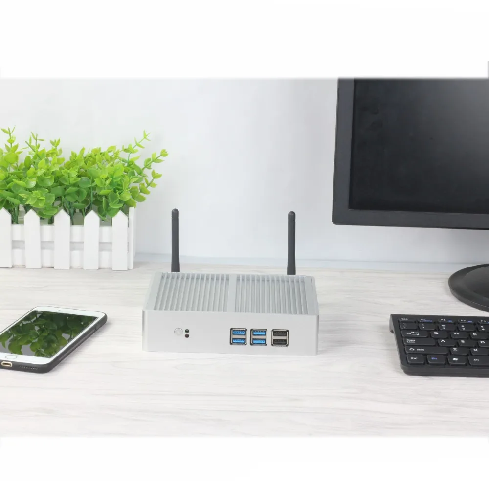 Мини-ПК ультра тонкий компьютер Windows 10 8GB ram USB3.0 Wifi Minipc безвентиляторный Pentium 4405U Core i3 5005U i5 4210Y мини-компьютер