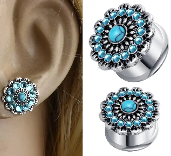 EFP029 туннель из нержавеющей стали пирсинг Daith Plug Oreille гипоаллергенные туннели