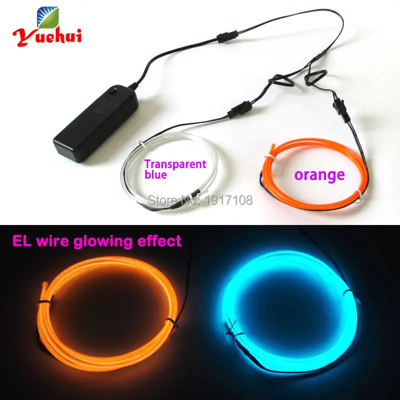 Гибкий электролюминесцентный провод 2 шт. 3 мм 1 м|custom wires|custom neoncustom wedding |