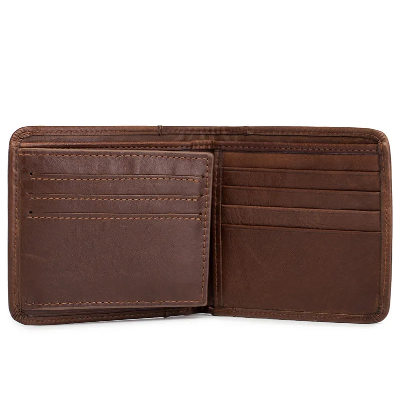 Мужской кошелек из 100% натуральной бычьей кожи новые брендовые кошельки для