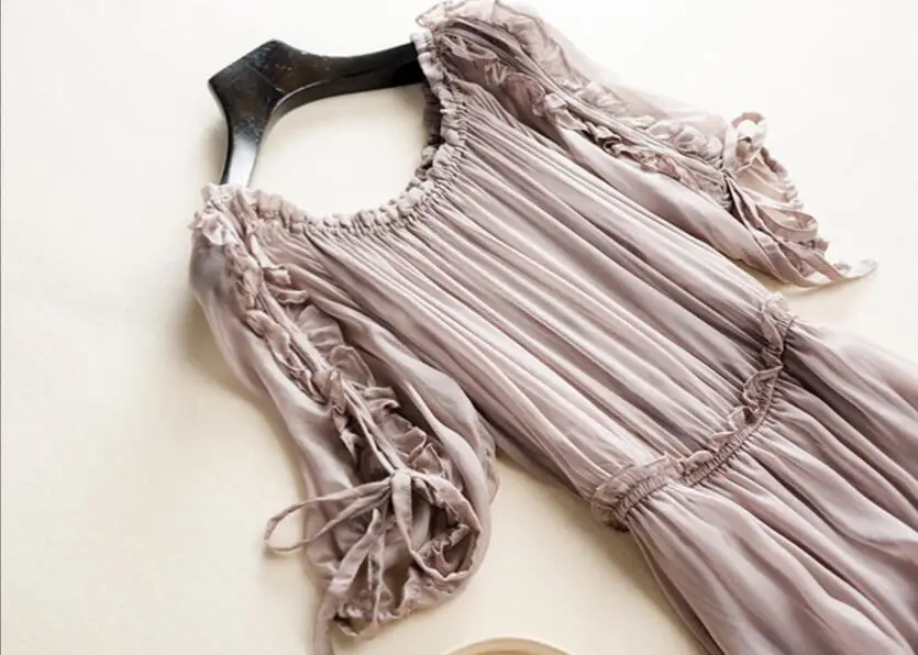 2021 модное женское белое шелковое платье цвета хаки летнее пляжное из 100% шелка