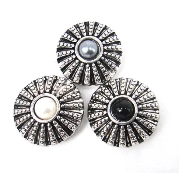 

MOODPC Free shipping hot selling 1.8-2cm pearl surrounding alloy flower charm DIY button metal charms