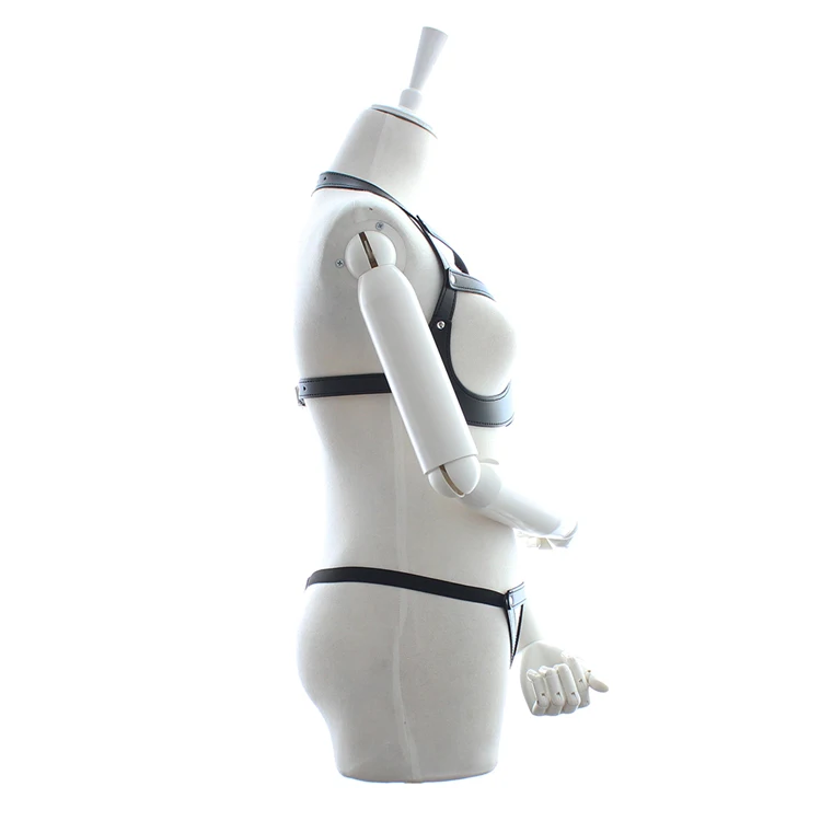 Для женщин сексуальные кожаные Рабство Женское белье SM Экзотические Открыть