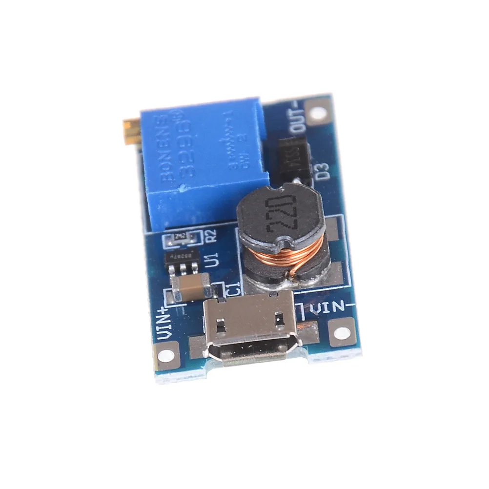 Для Arduino MT3608 DC повышающий усилитель конвертера модуль питания макс. выход 28 в