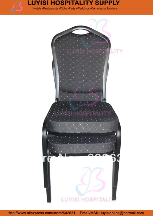 Черное окрашенное железное банкетное кресло LUYISI103025B|banquet chair|chair chairschair black |