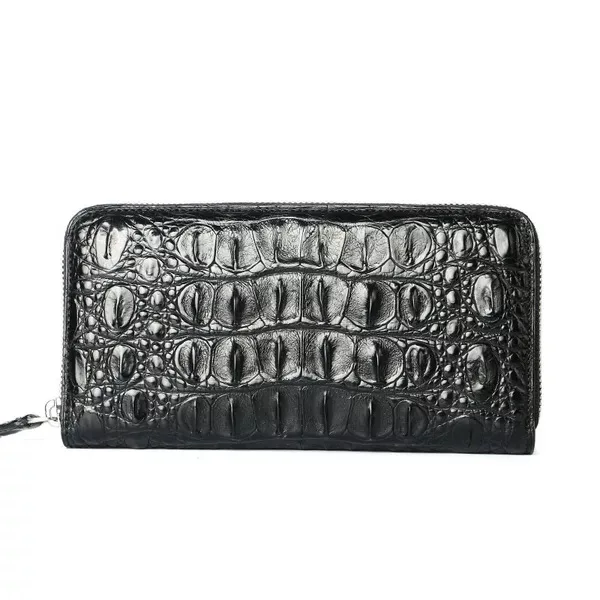 Мужской кошелек классический из натуральной кожи крокодила|designer purse|purse designerclutch