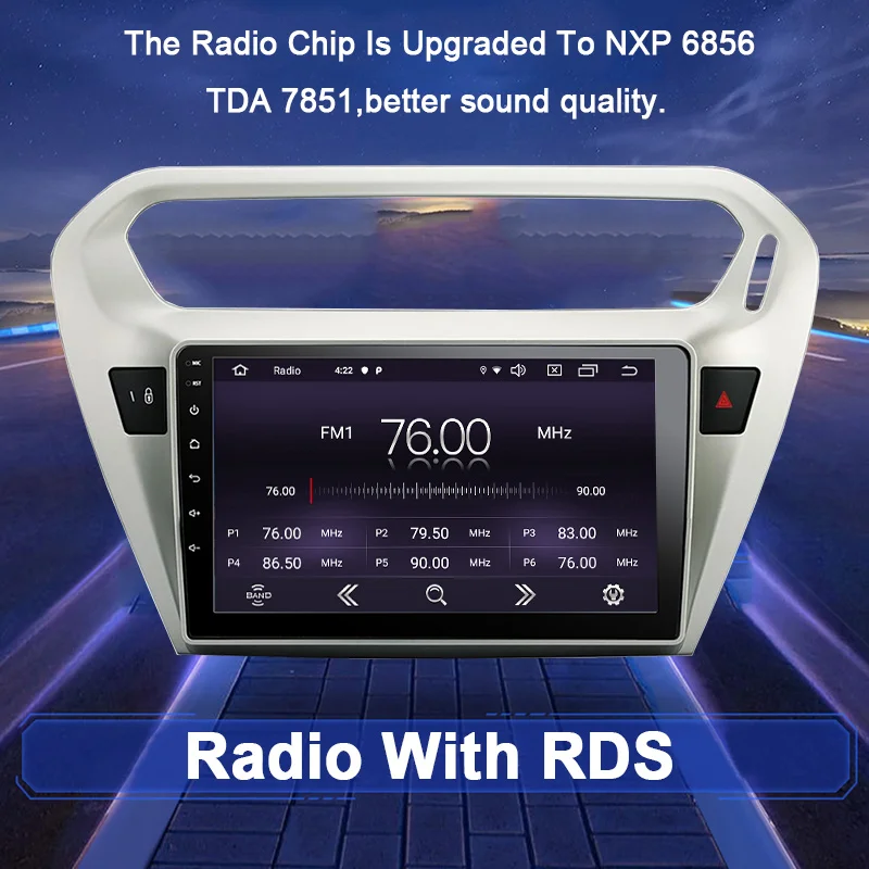 FUNROVER 2 din 2.5D + IPS android 9 0 автомобильный dvd мультимедиа для Peugeot 301 Citroen Elysee 2014 2016 радио