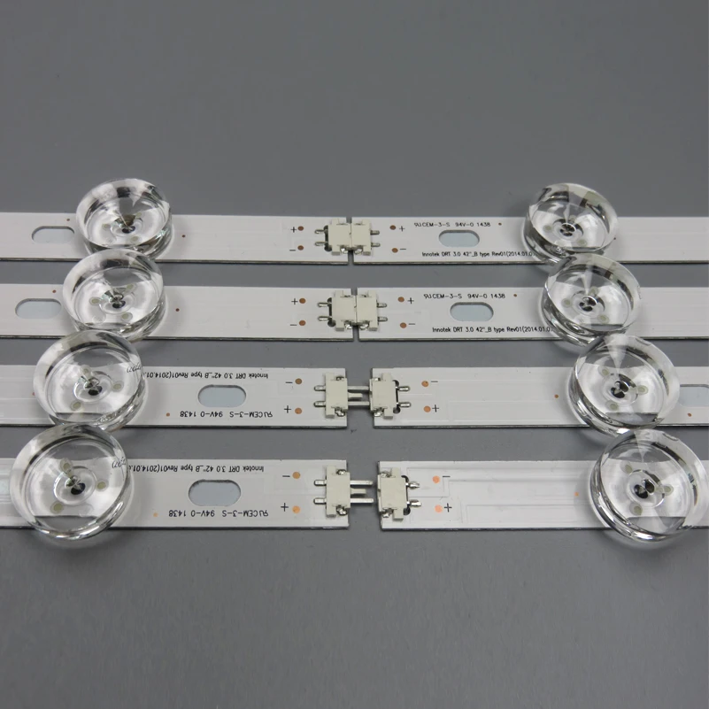 8 шт. х светодиодный фонарь с подсветкой, линза для LG 42LY320C LC420DUE INNOTEK DRT 3,0 42 дюйма, телевизор 42LB5610 42GB6310, ЖК-монитор