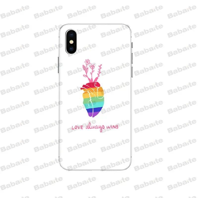 Babaite LGBT Love is love специальное предложение Роскошный чехол для телефона iPhone 5 6 S 6plus 7