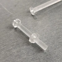 round head m3 m4 plastic clear screw fastener blind nut bolt cross type pc acrylic material easy to handle install 200pcs