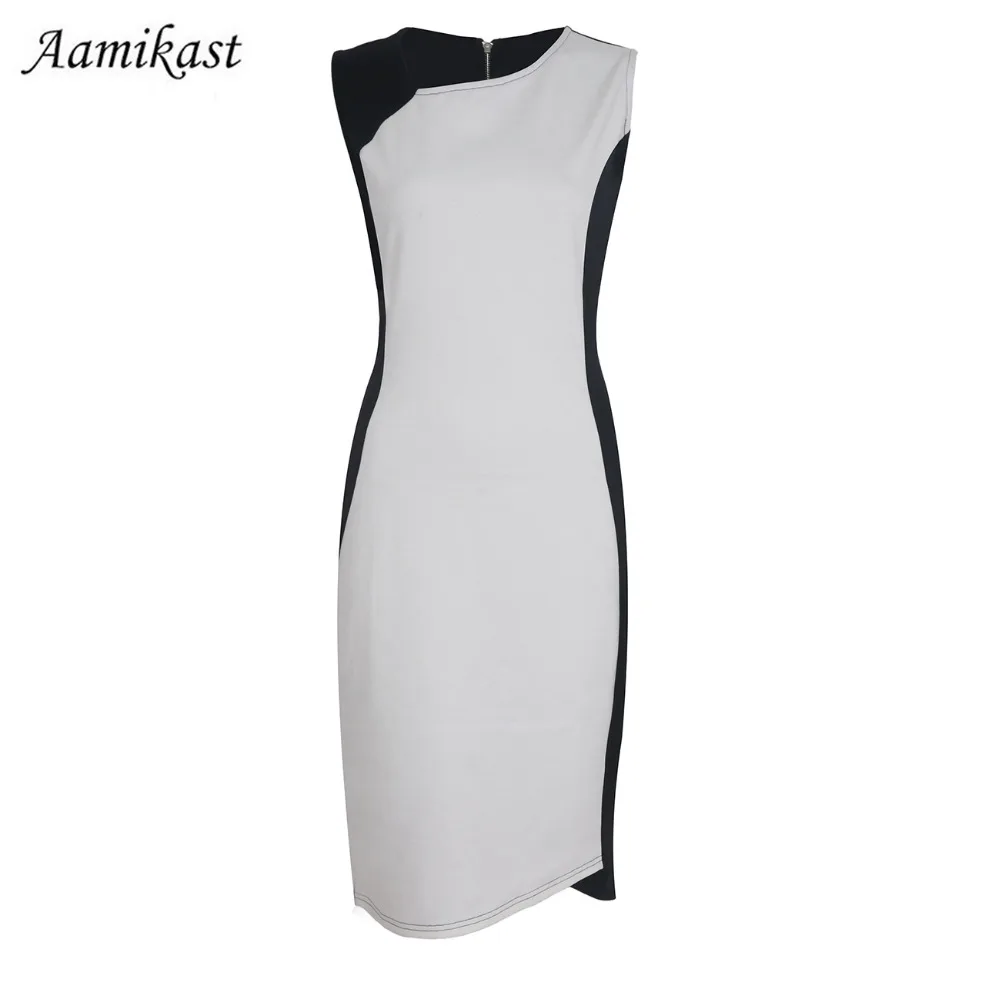 Женское вечернее платье-карандаш без рукавов с V-образным вырезом | Женская