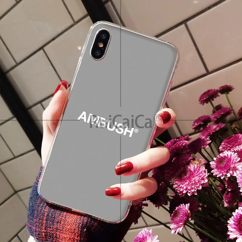 Ruicaica засада Простой Новый чехол для телефона Fundas iPhone X XS MAX 6 6S 7 7plus 8 8Plus 5 5S