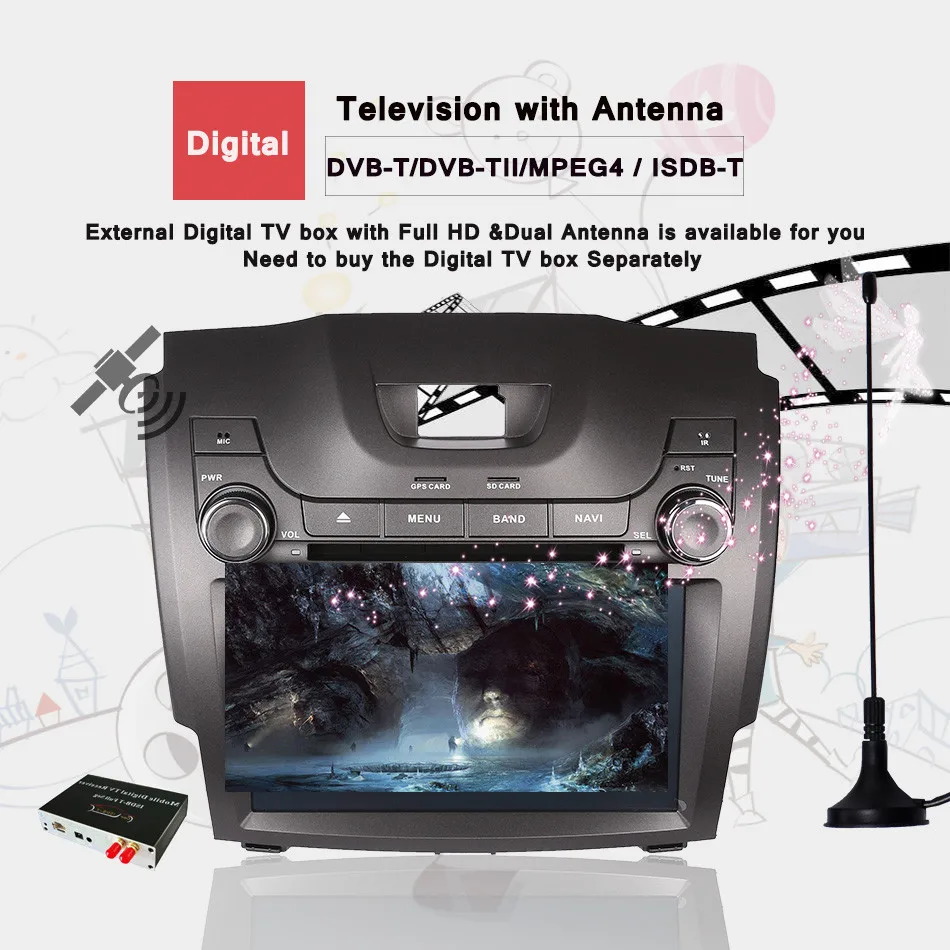 Автомобильный DVD плеер android 10 4 Гб + 64 ГБ система записи для CHEVEROLET S10 ISUZU DMAX Holden colorado