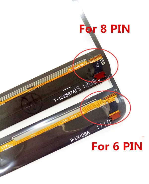6 Pinj/8 Pin высокое качество для Letv LE 1S X500 передняя внешняя стеклянная панель