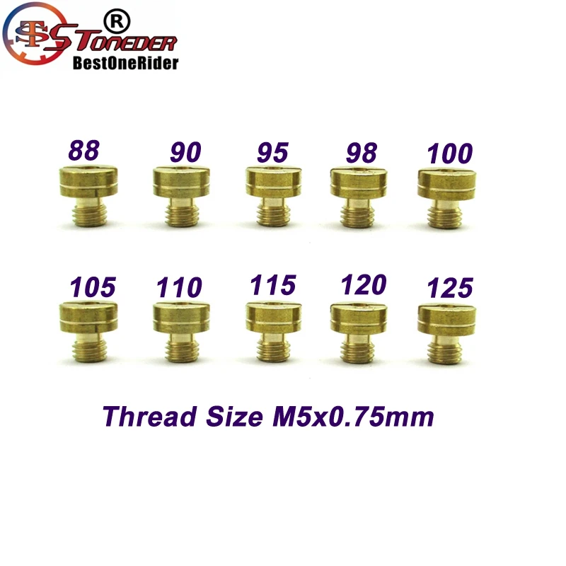 STONEDER #88 90 95 98 100 105 110 115 120 125 круглые карбоновые главные струи для Mikuni VM22 VM24 VM26 VM30
