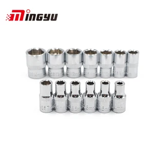 Набор гнезд MINGYU 13 шт., 4-14 мм, 14 дюйма, профессиональный ручной инструмент, CRV зеркало, готовая, бесплатная доставка