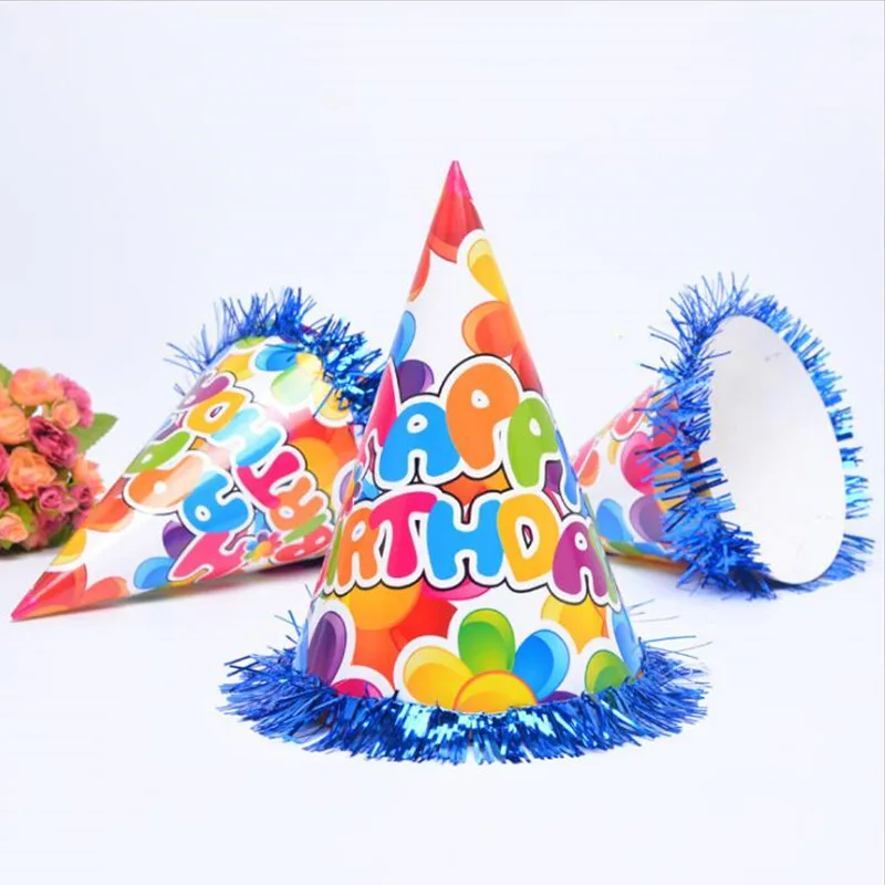 10 шт. Мультяшные шапки на день рождения Корона/буква/торт рисунок сделай сам