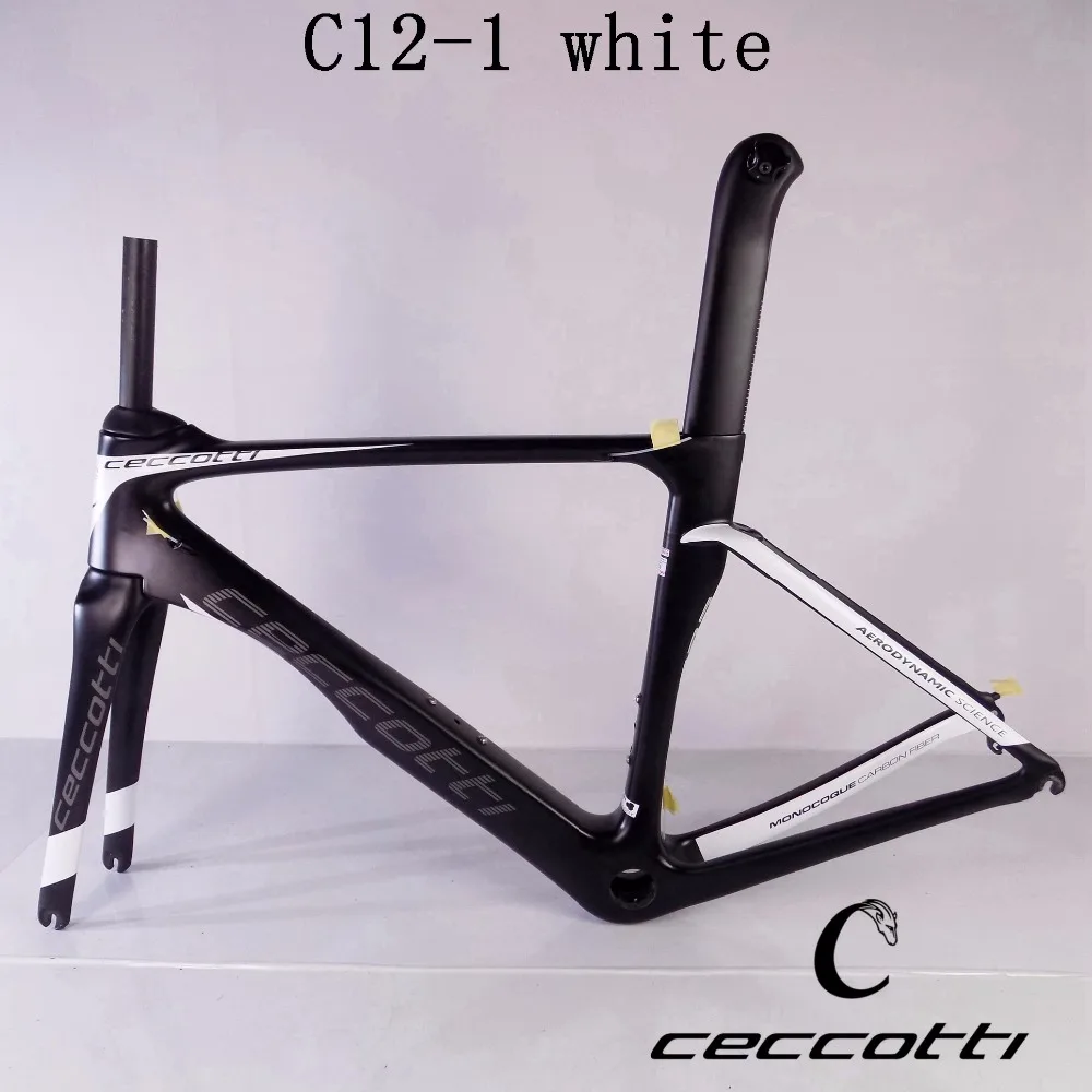 2018 новая рама для велосипеда карбоновый дорожный велосипед Ceccotti c12-1red/белый T1000