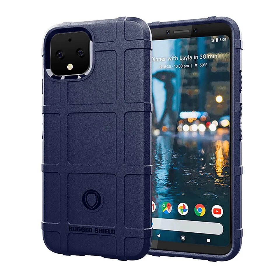 Синий Броня чехол для Google Pixel 4 XL Pixel 3 3A XL военная защита прочная защита силиконовый чехол для Google Pixel 3 Чехол - Цвет: Синий