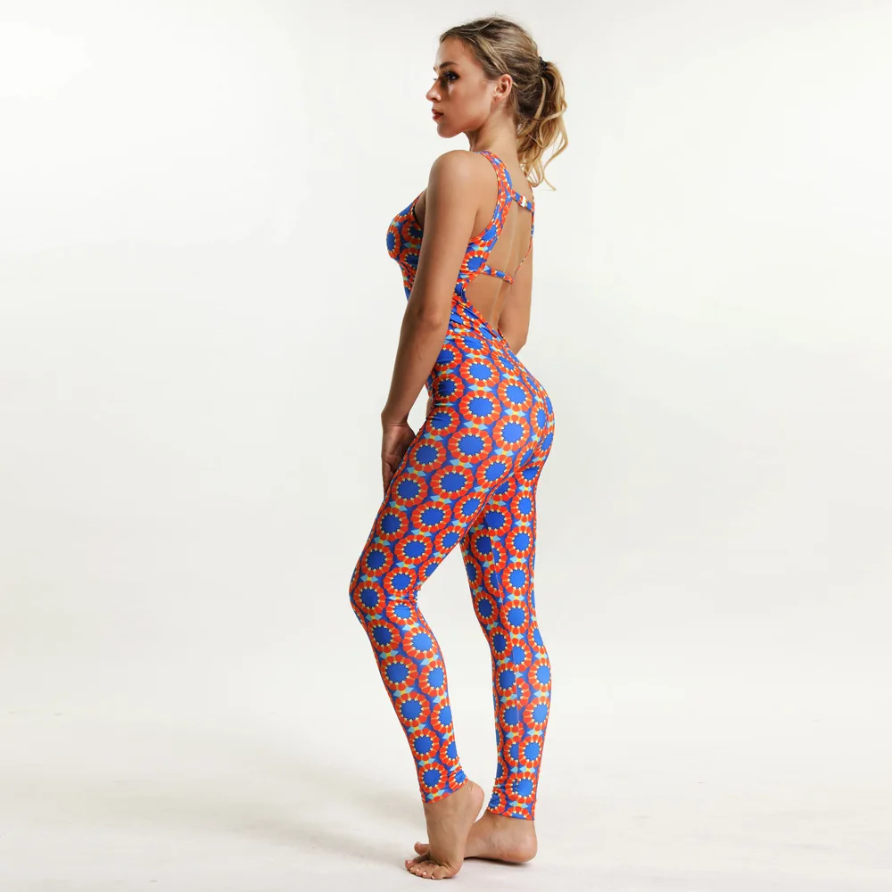 2018 летний облегающий боди с принтом Модный комбинезон женский эластичный Macacao