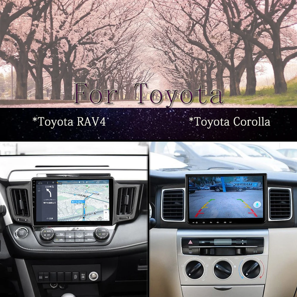 Panlelo Android 7,1 стерео 2 Din 10,2 дюймов для Toyota Corolla VIOS YARiS L Land Cruiser RAV4 Lewin Camry Prado Highlander