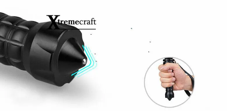 Мощный светодиодный фонарь 18650 Телескопический Батон самообороны полицейский