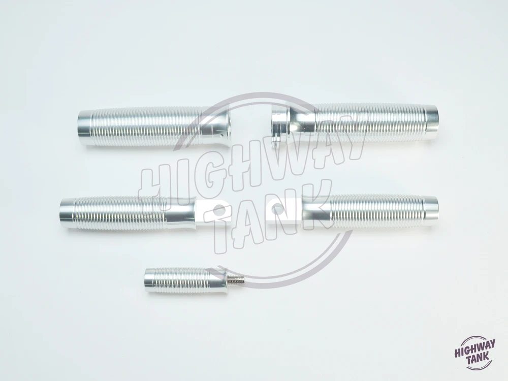 Новый CNC алюминиевый серебряный мотоцикл ручки для ног чехол Harley Davidson Dyna Road King Super