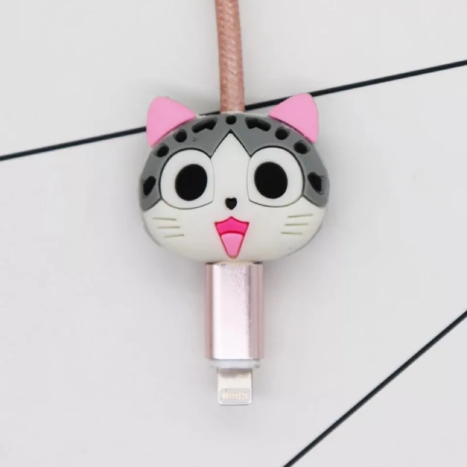 Милый Кабельный органайзер с героями мультфильмов, защита от usb зарядки, шнур для передачи данных, защитный держатель, чехол, органайзер, кабель, провод - Цвет: 8