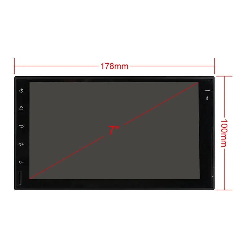 Ownice 7 &quotУниверсальный 2DIN Android4.4 4 ядра стерео Wi-Fi GPS Navi FM Радио BT SD HD1024 * 600 поддержка