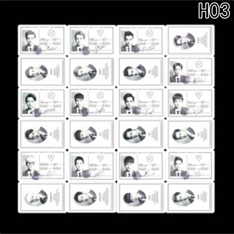 3 Youpop KPOP EXO K M точное Лото завод 3 EX'ACT альбом самодельные бумажные карты K-POP Подпись LOMO фото карта Фотокарта - Цвет: 3