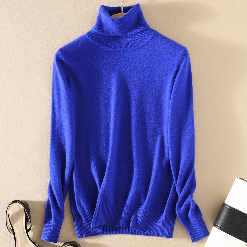Cashmere Sweater Winter Womens Sweaters Fashion Autumn and Pullovers Turtleneck Knitted WA649 | Женская одежда
