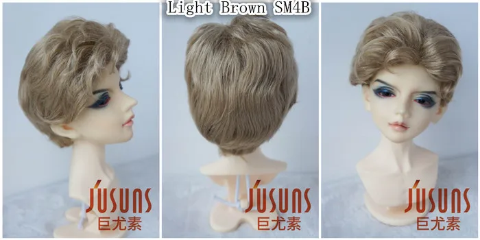 JD209 1/3 модные короткие BJD парики SD синтетический парик для куклы мохеровый природа мальчишеские парики Размер 8-9 дюймов 9-10 дюймов аксессуары для кукол