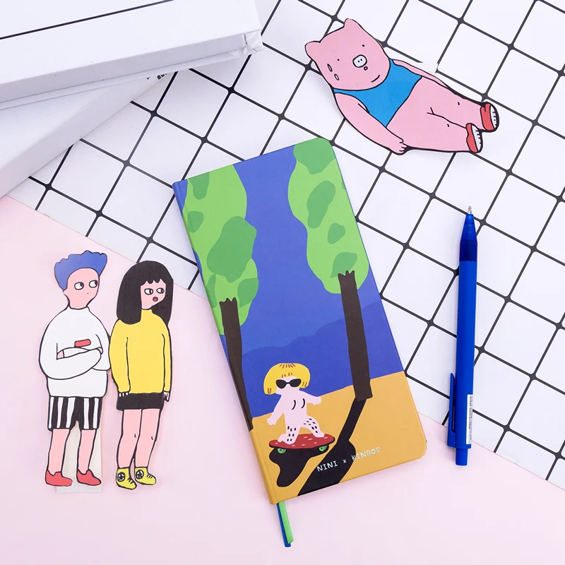 Креативный Kawaii дневник путешественника в твердом переплете с самовоспламенным Хобо недели ежедневник еженедельник расписание дня Bullet Journal