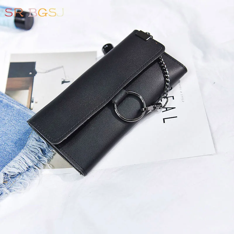 Бесплатная доставка кольцо звено цепи PU наличные держатель для телефона кожаный