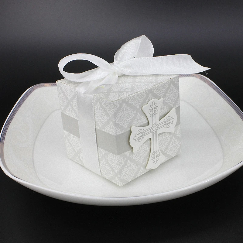 20 шт. DIY церковные Свадебные украшения крестообразные бумажные кубики конфетные