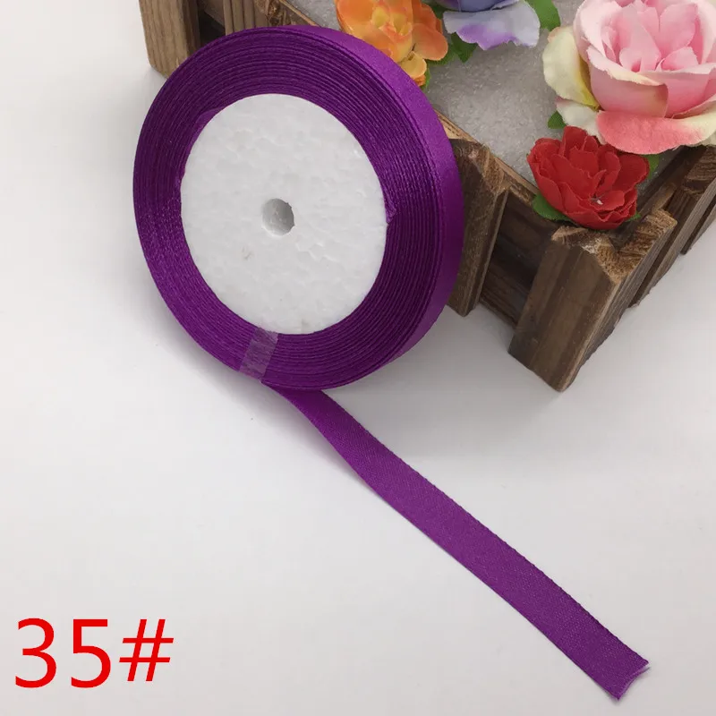 12 мм ширина 25 ярдов/22 метра длинная шелковая атласная лента проволока для