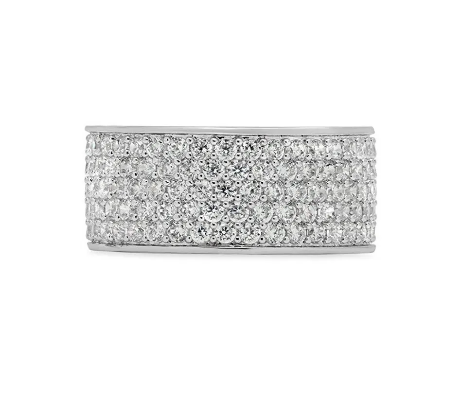UWIN блестящие! Мужские хип хоп CZ Золотое серебрянное кольцо Iced Out Bling AAA циркон горный хрусталь кристалл медные кольца модные панк ювелирные изделия