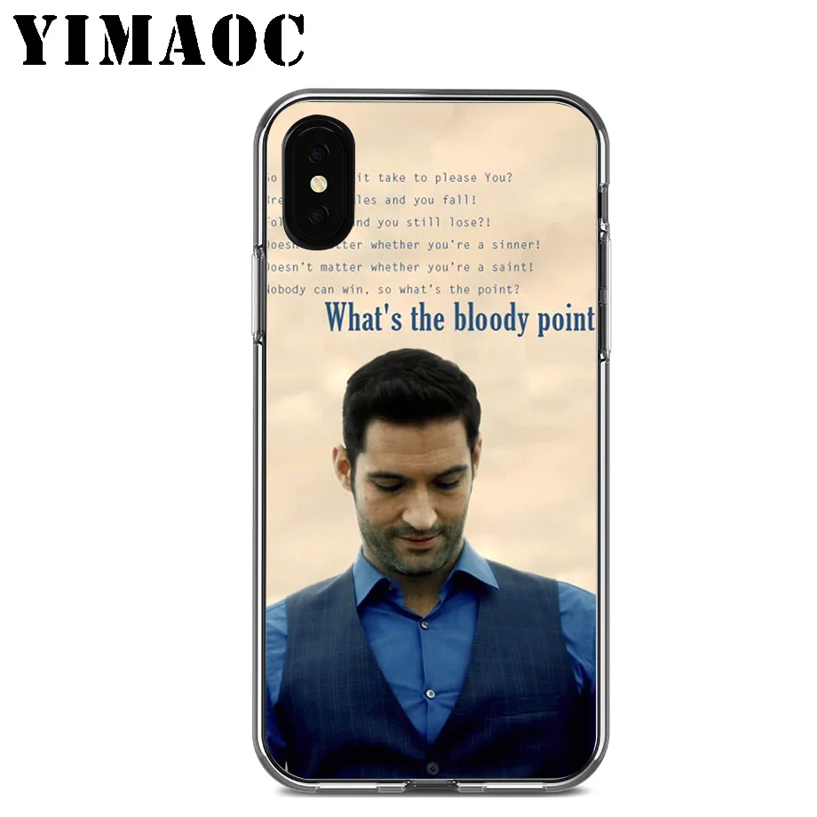 YIMAOC Lucifer Tv показывает Мягкий силиконовый чехол для Apple Iphone 11 Pro Xr Xs Max X 10 8 Plus 7 6S 6 SE 5s 5