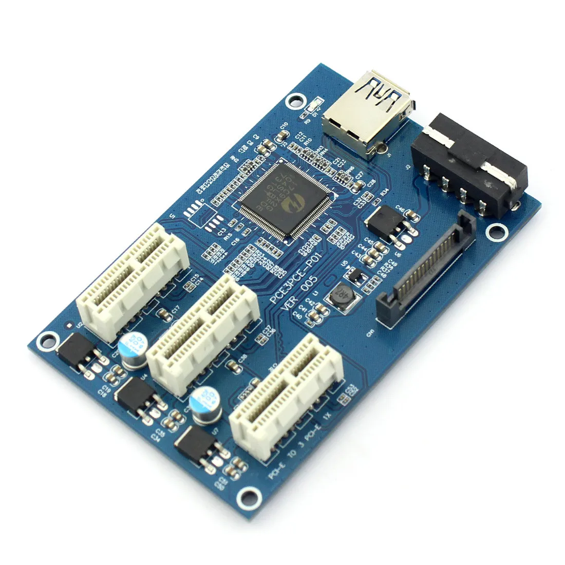 PCIe 1-3 PCI Express 1X Слоты Riser Card Mini ITX на внешний 3 PCI-e слот адаптер PCIe порт мультипликатор карты Q21532
