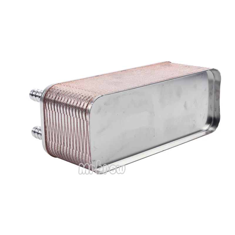 Охладитель пива для домашнего пивоварения 20 тарелок пластинчатый теплообменник