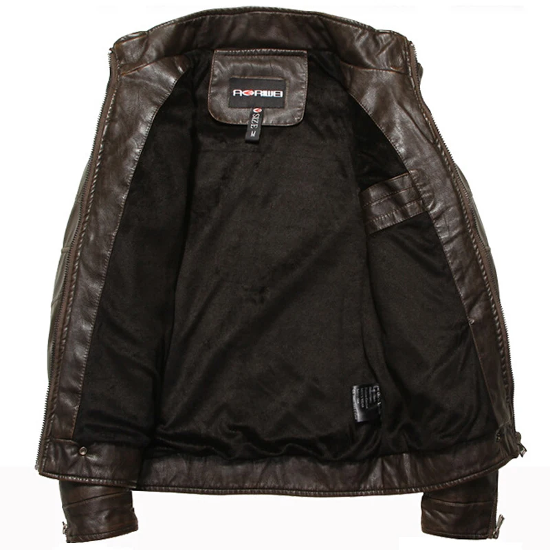 Кожаная куртка мужские мотоциклетные куртки кожаная мужская Мужская