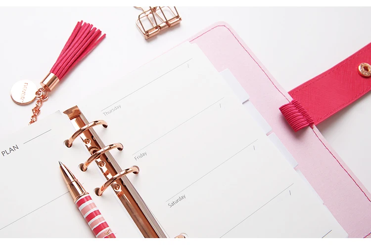 Yiwi Never Stripe Spiral notebook A6, персональный ежедневник, органайзер, кавайные канцелярские принадлежности, подарочная упаковка для офиса и школы