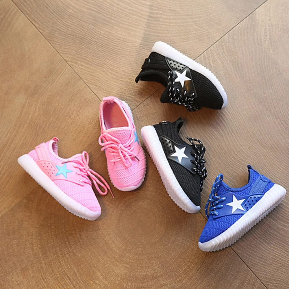 Новинка детская светящаяся обувь для мальчиков и девочек спортивная бега