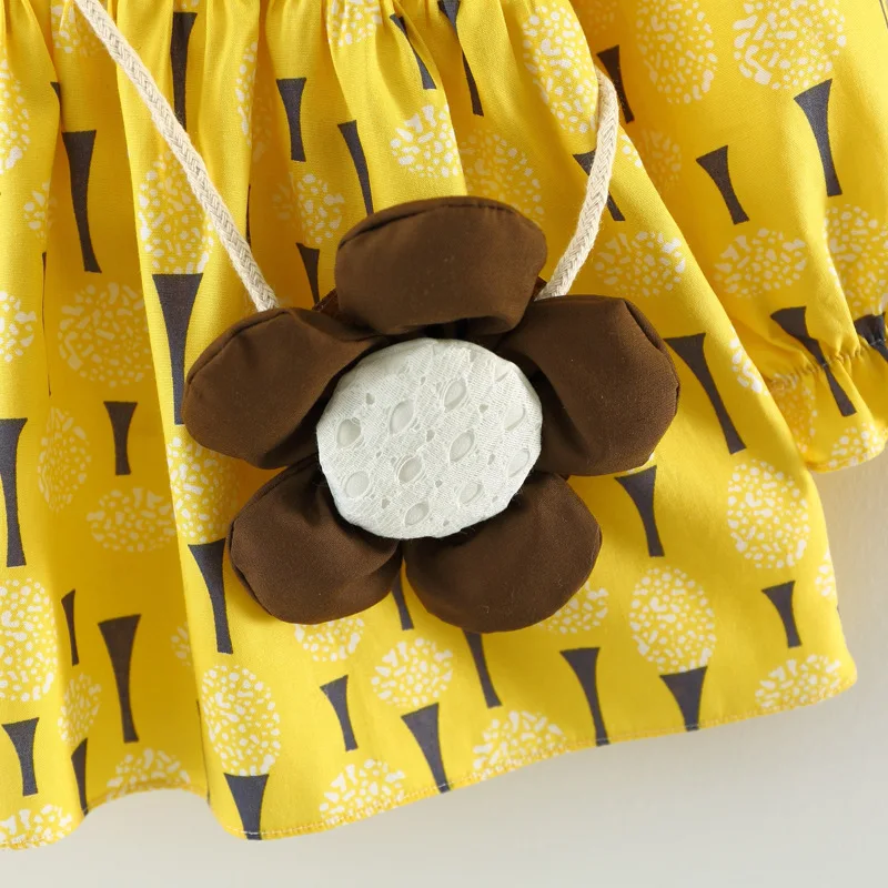 BibiCola/для маленьких девочек весна осень платья Новорожденные Хлопок вечерние