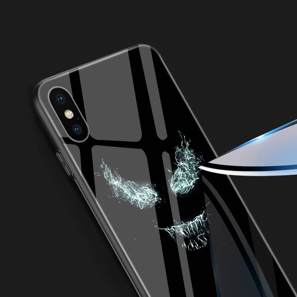 Ciciber Marvel DC для iphone X XR XS MAX стеклянные чехлы задняя крышка 11 Pro Max 8 7 6 6S Plus чехол Coque Venom