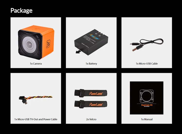 Новый Runcam 3S Runcam3S NTSC / PAL переключаемый дизайн для гонок FPV с Wi Fi подключением и