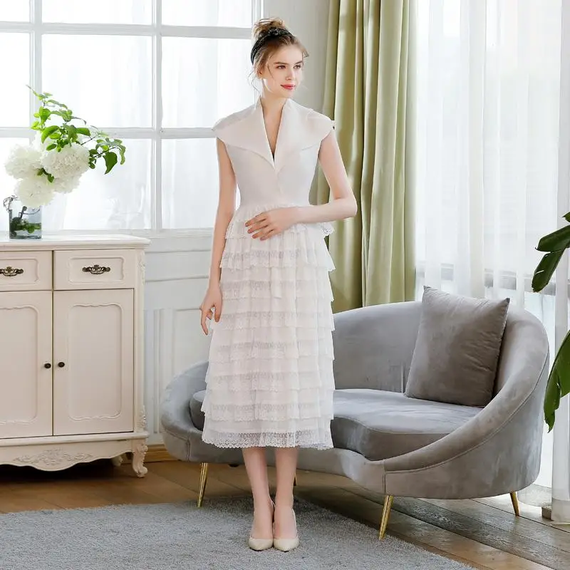 Подиумное платье для мамы и дочки кружевные платья мам девочек 2019 белое вечернее