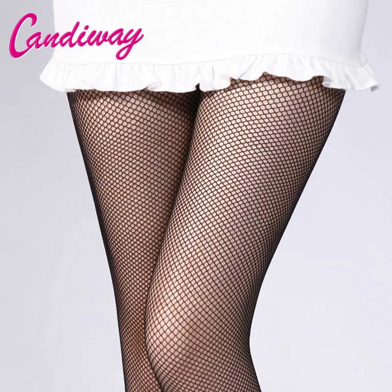 Женские сетчатые колготки Candiway вечерние ажурные с открытой спиной облегающие