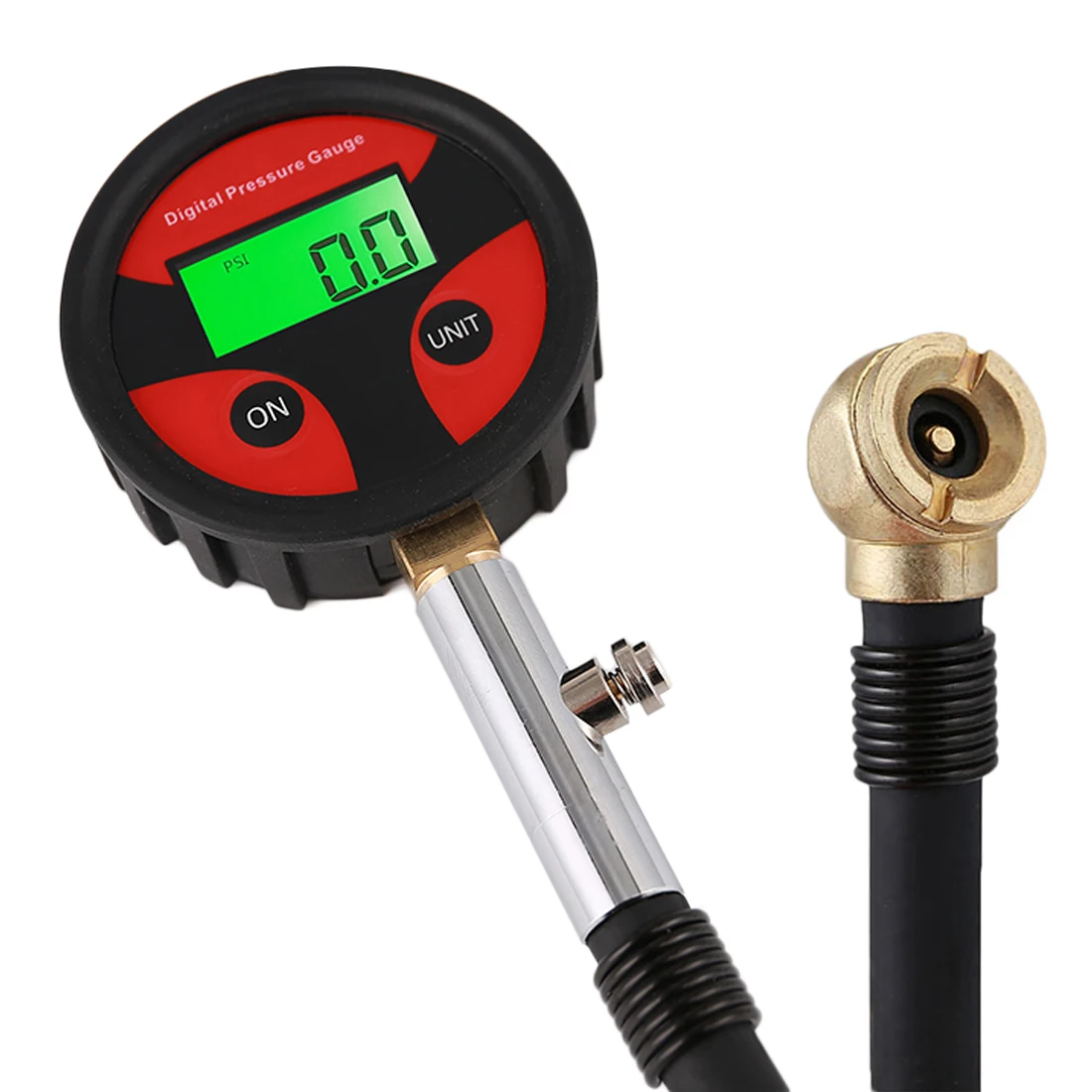 Шаровая Головка универсальная шина LCD цифровой манометр инструмент 0-200PSI