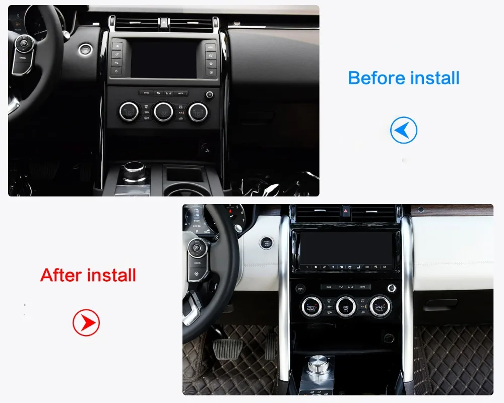 Глянцевые черные ABS центральные боковые декоративные полосы отделка Аксессуары